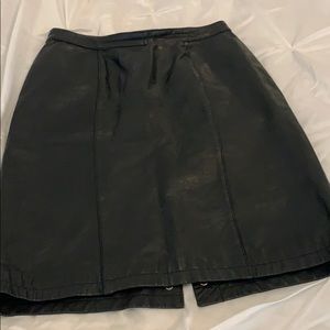 Leather skirt